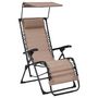 Voir la diapositive 1 : VIDAXL Chaise pliable de terrasse Textilene Taupe