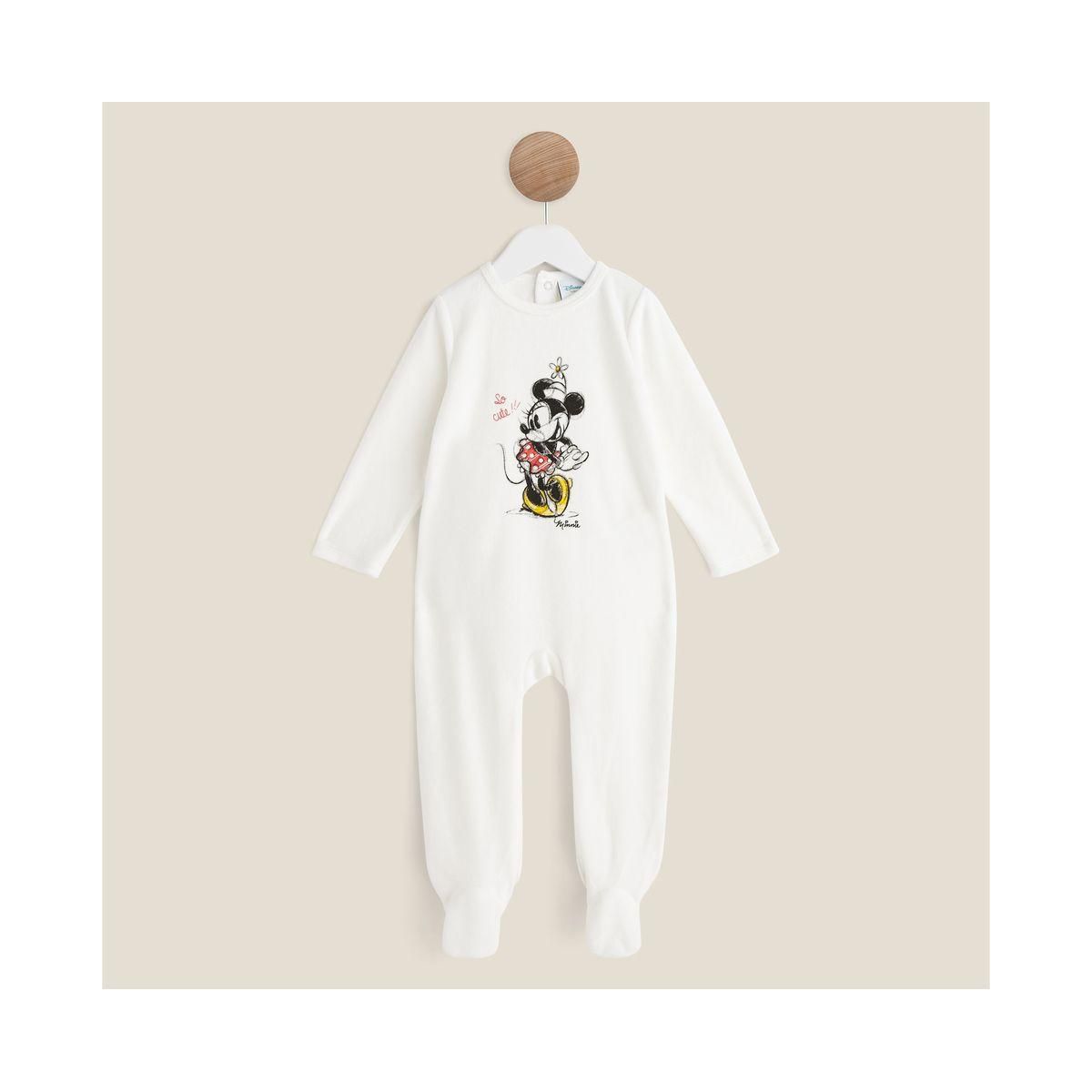 MINNIE Dors bien velours bébé fille