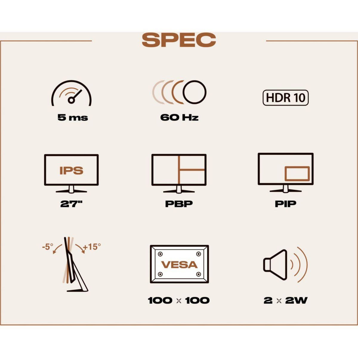 JAPANNEXT Ecran PC 4K JN-IPS2707UHDR Plat 27