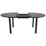 Voir la diapositive 3 : Paris Prix Table de Jardin Extensible  Marbella  140-190cm Noir