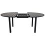 Voir la diapositive 3 : Paris Prix Table de Jardin Extensible  Marbella  140-190cm Noir
