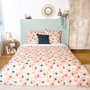 Voir la diapositive 2 : COTE DECO Parure de lit Anaheim - Microfibre 72 g/m² - 220 x 240 cm - Rose