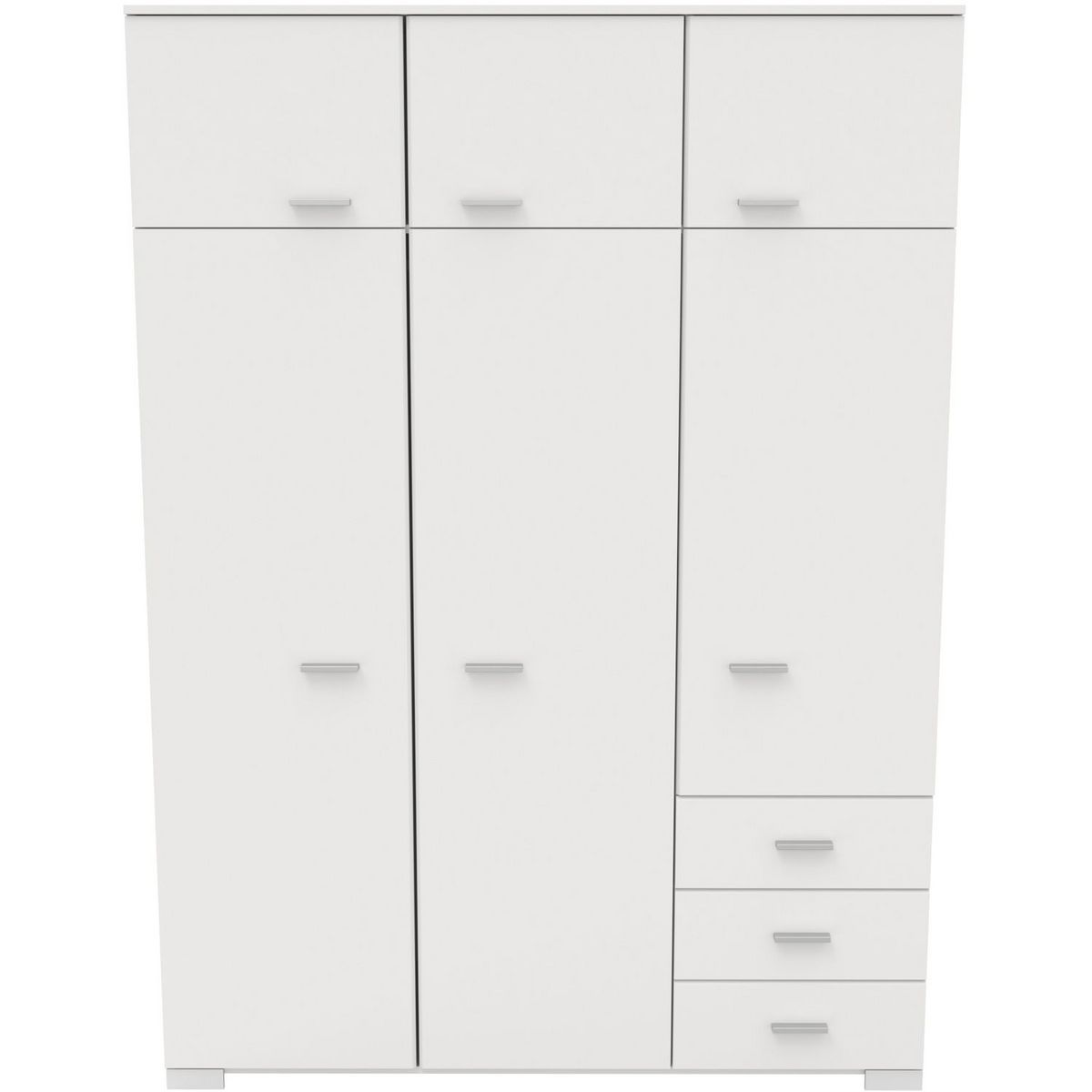 Armoire de chambre 6 portes 3 tiroirs L146cm AXELLE