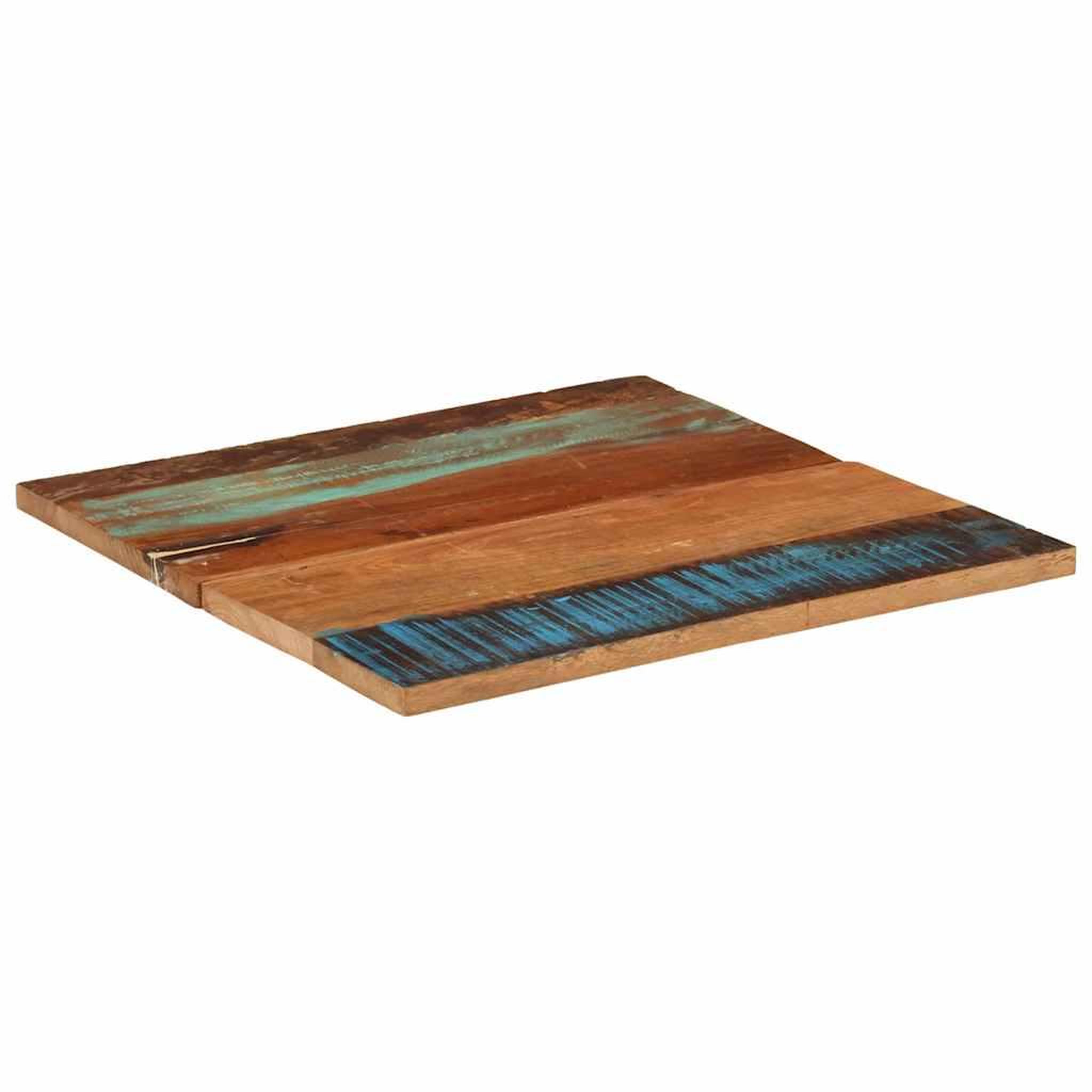 Voir la diapositive 4 : VIDAXL Dessus de table carre 70x70 cm 25-27 mm bois de recuperation