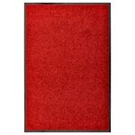 VIDAXL Paillasson lavable Rouge 60x90 cm
