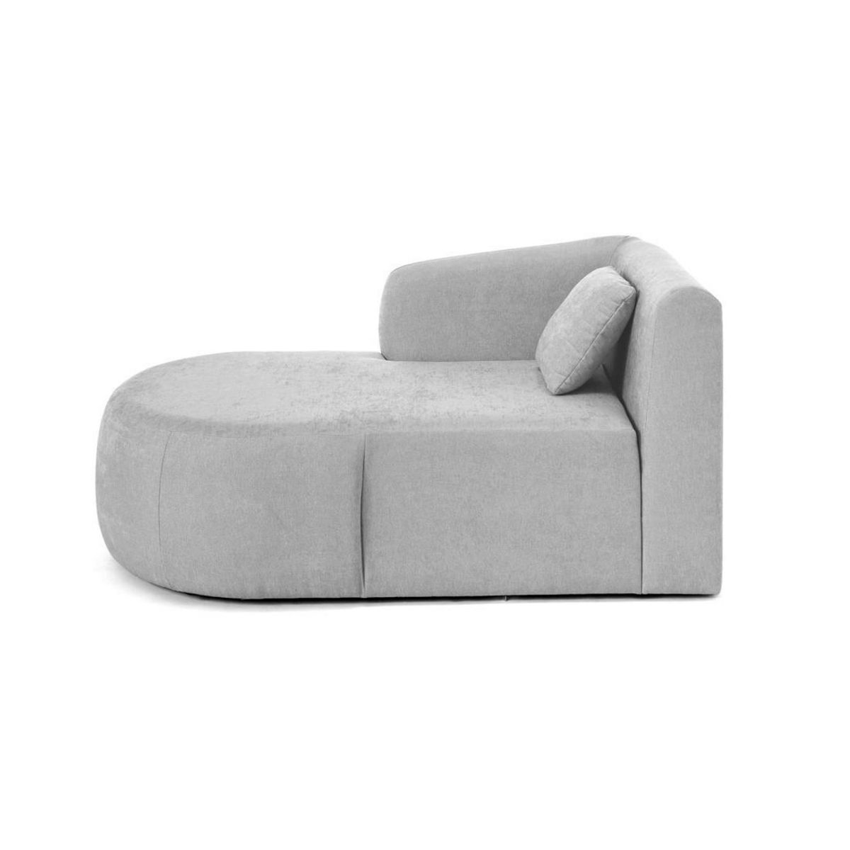 LISA DESIGN Ikare - module d'assise méridienne gauche - en tissu