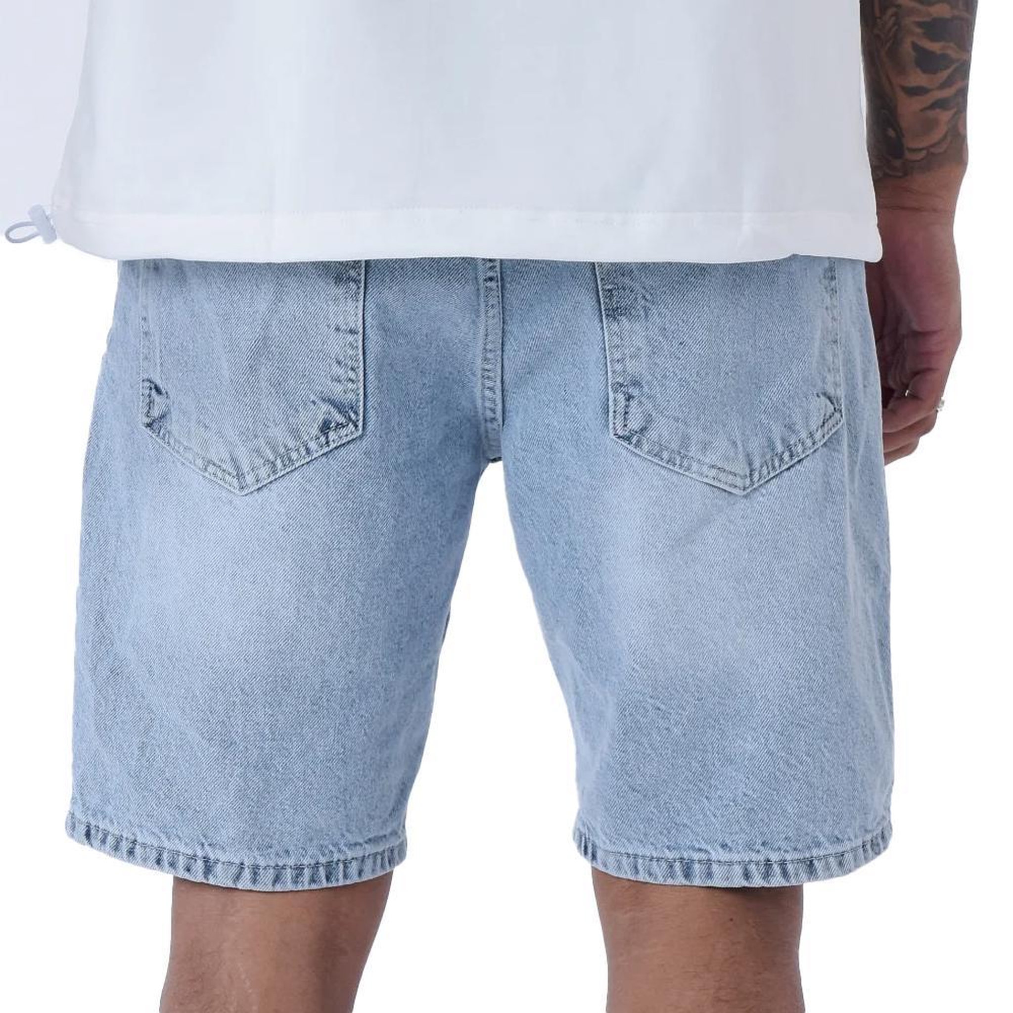 Voir la diapositive 2 : Project X Short en Jean Bleu Homme Project X Paris Denim