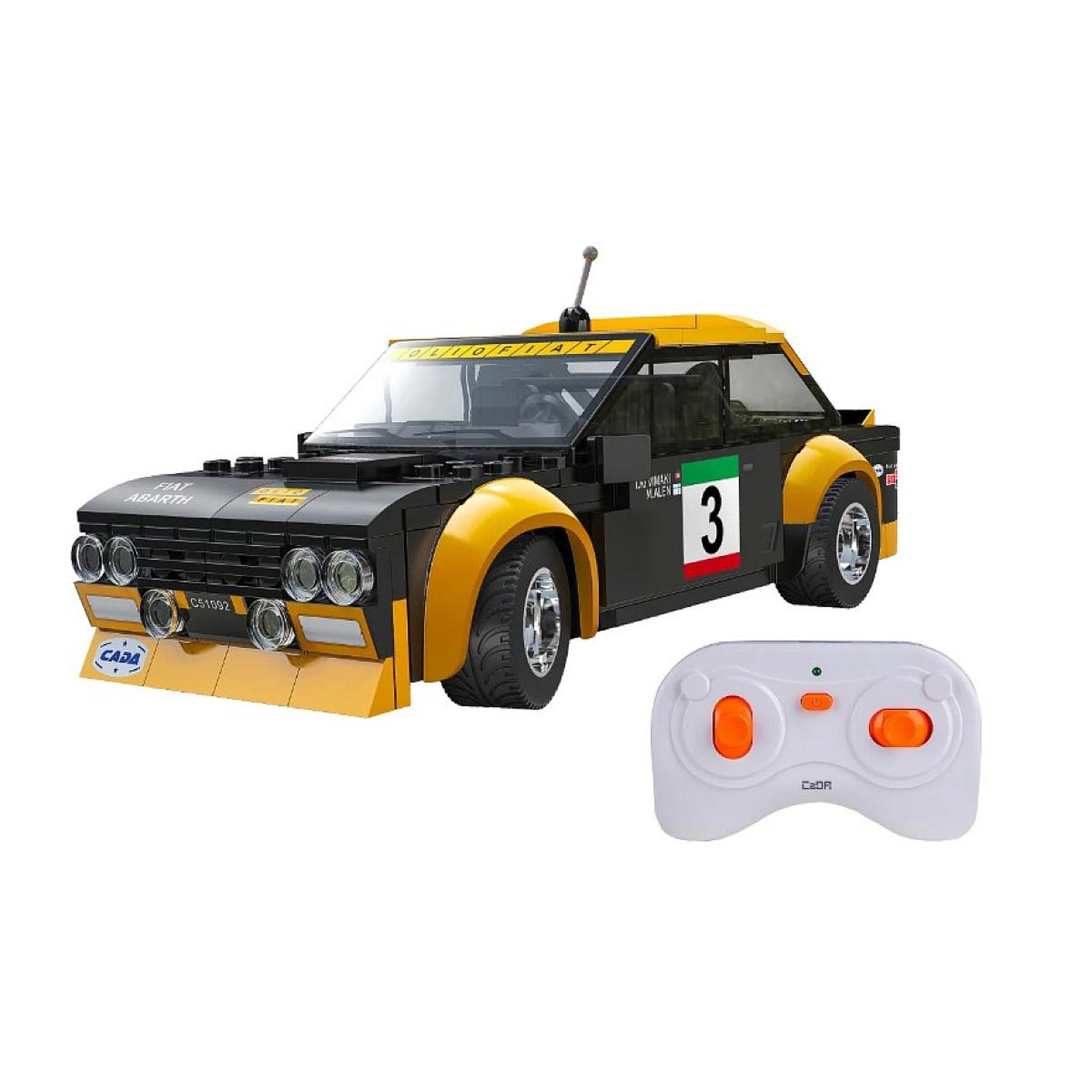 Jamara CaDA Fiat Abarth 131 1:20 noir 2,4GHz Bricks