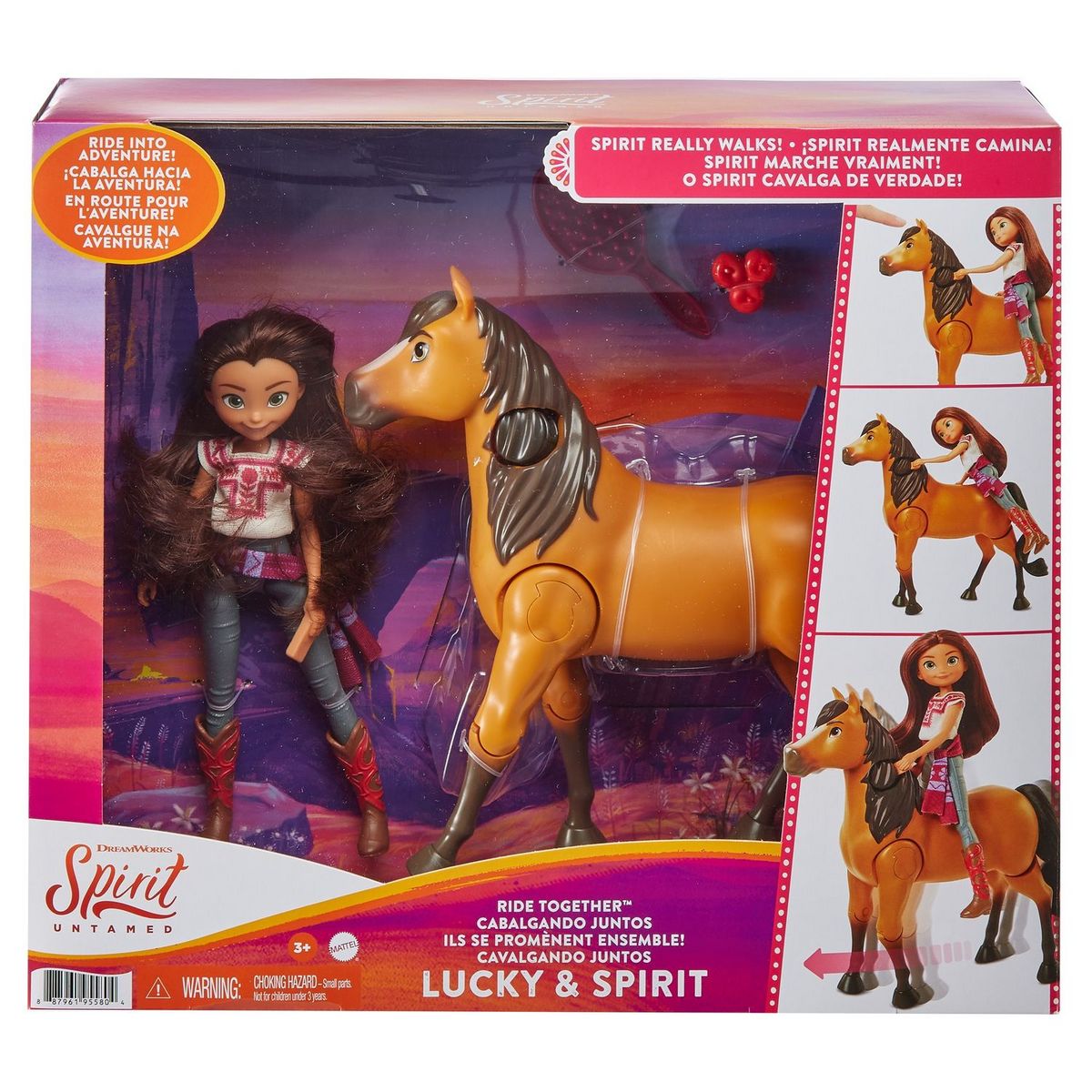 MATTEL Coffret Poupée Lucky et son cheval Spirit 