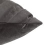 Voir la diapositive 2 : ATMOSPHERA Coussin Déhoussable Velours  Tressé  40x40cm Gris