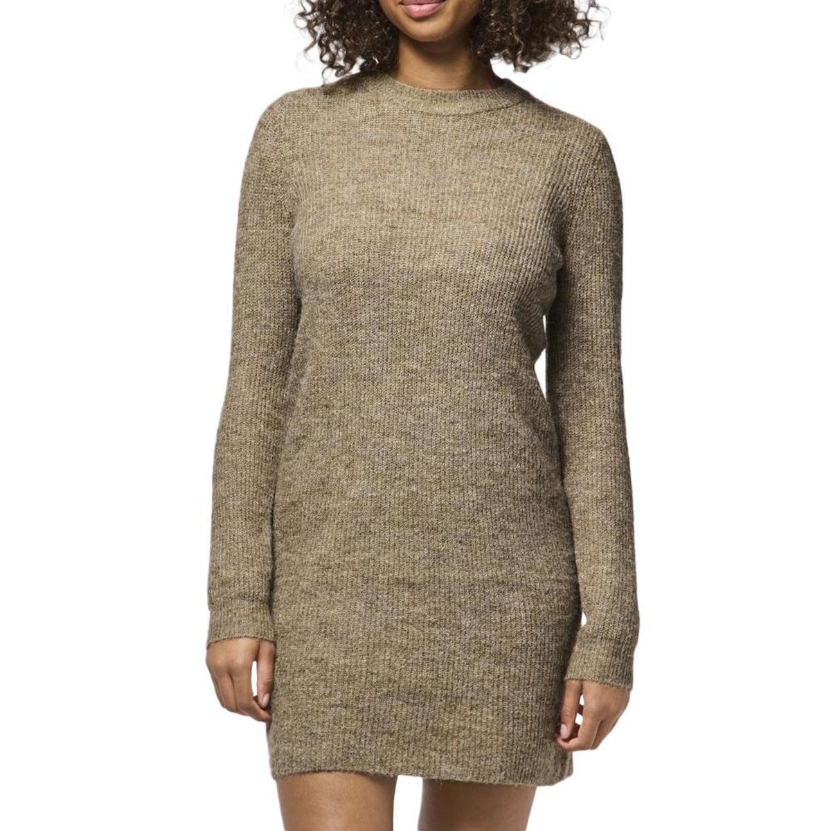 Pieces Robe Pull Marron Femme Pieces Ellen