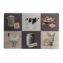 Voir la diapositive 2 : Paris Prix Set de Table Imprimé  Fermette  28x44cm Taupe