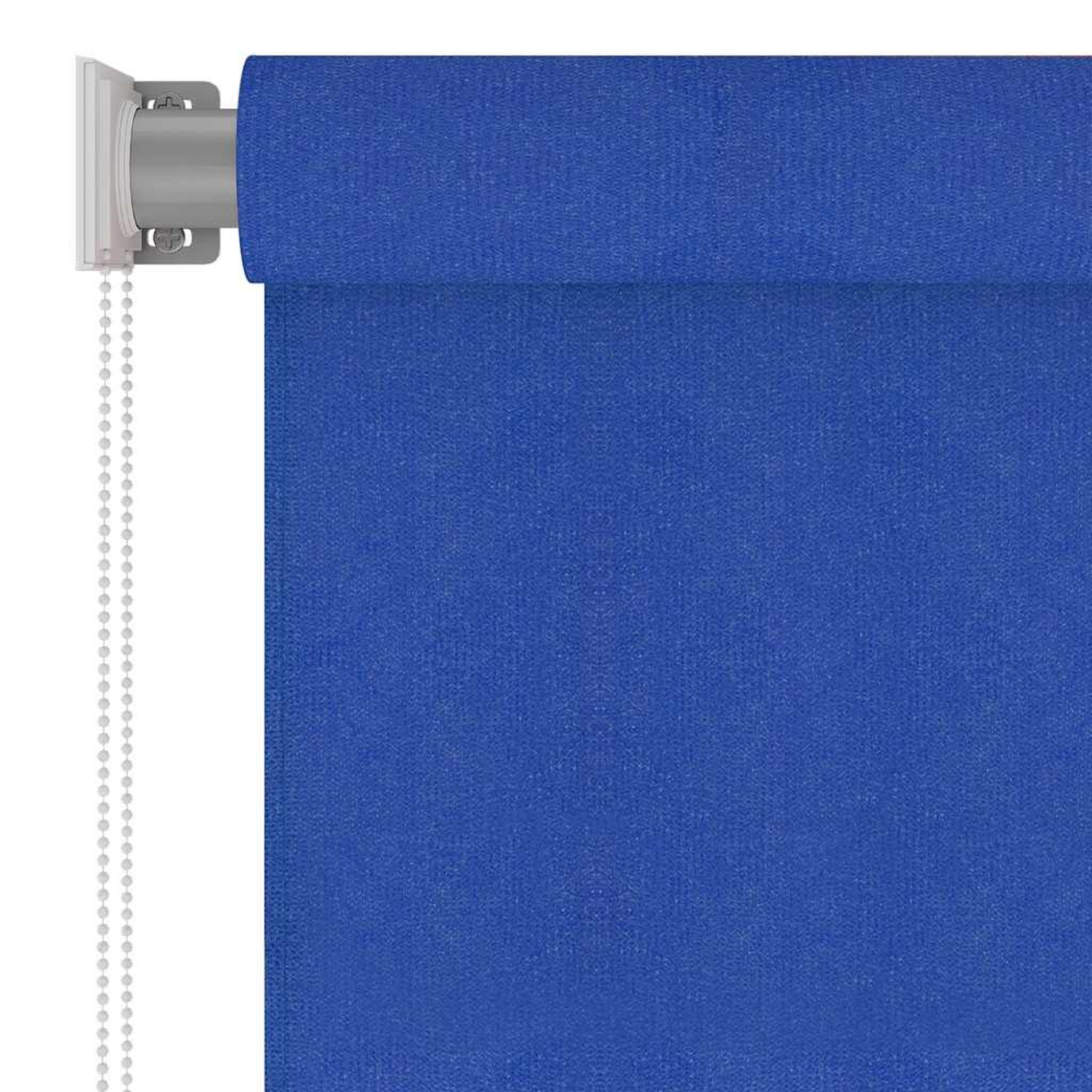 Voir la diapositive 4 : VIDAXL Store roulant d'exterieur 245 (l) x 230 (h) cm bleu hdpe