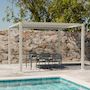 Voir la diapositive 2 : SWEEEK Pergola bioclimatique aluminium et acier lames orientables 3x3m Palace