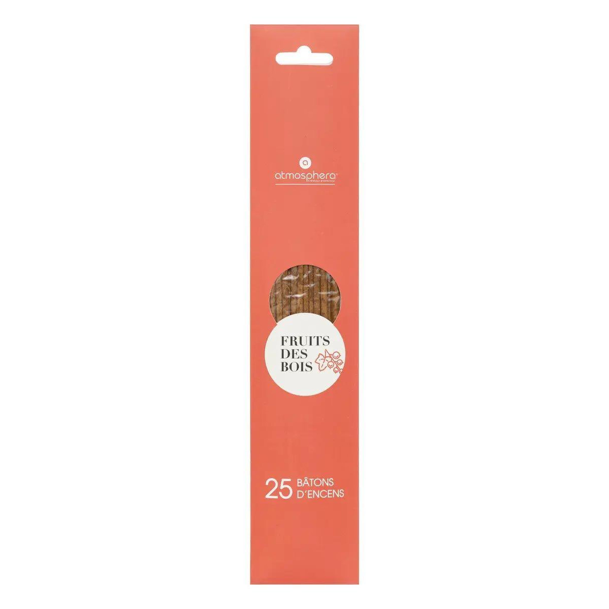 Voir la diapositive 2 : ATMOSPHERA Lot de 25 Bâtons d'Encens  Izor  30cm Fruit des Bois