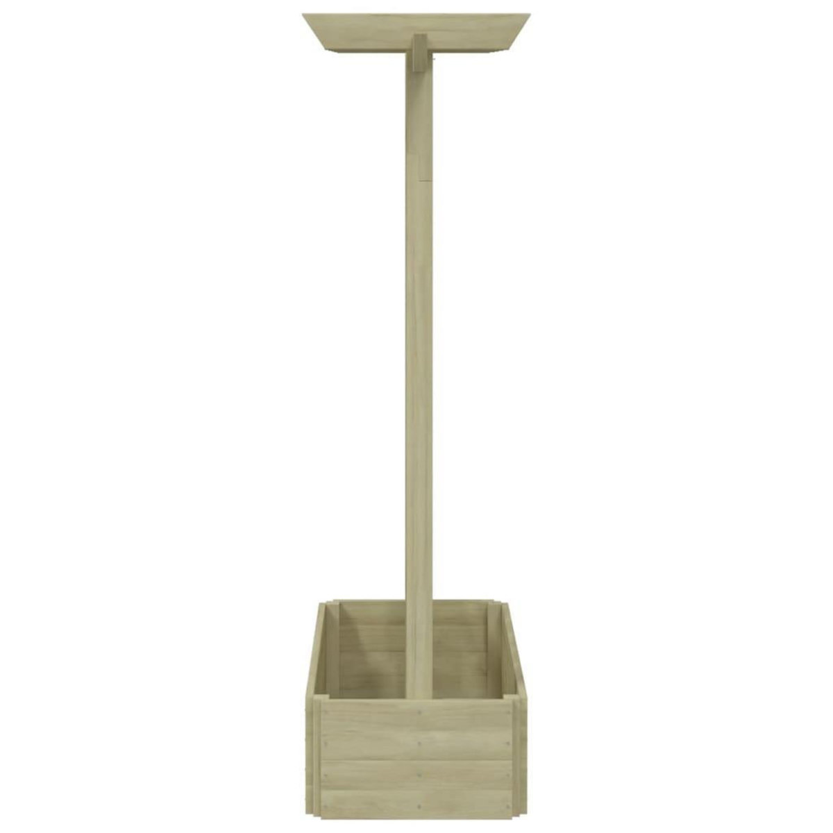 VIDAXL Jardiniere pergola 162 x 56 x 204 cm Bois