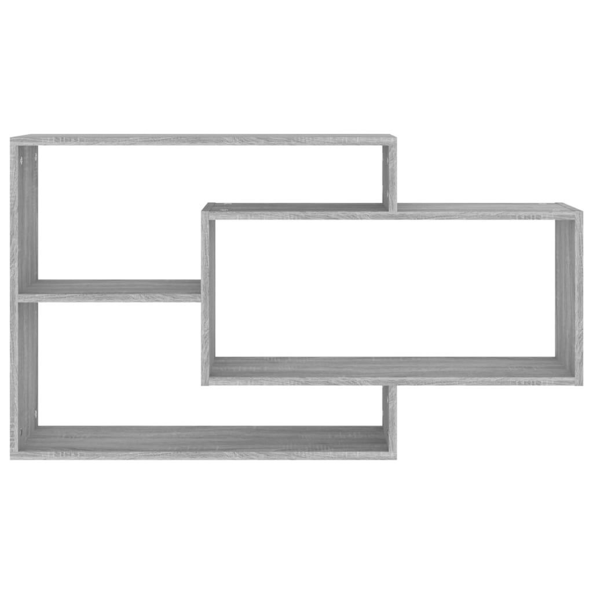 Voir la diapositive 3 : VIDAXL Etagere murale Sonoma gris 104x20x58,5 cm Bois d'ingenierie