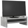 Voir la diapositive 3 : VIDAXL Support de moniteur gris béton 42x24x16 cm bois d ingénierie