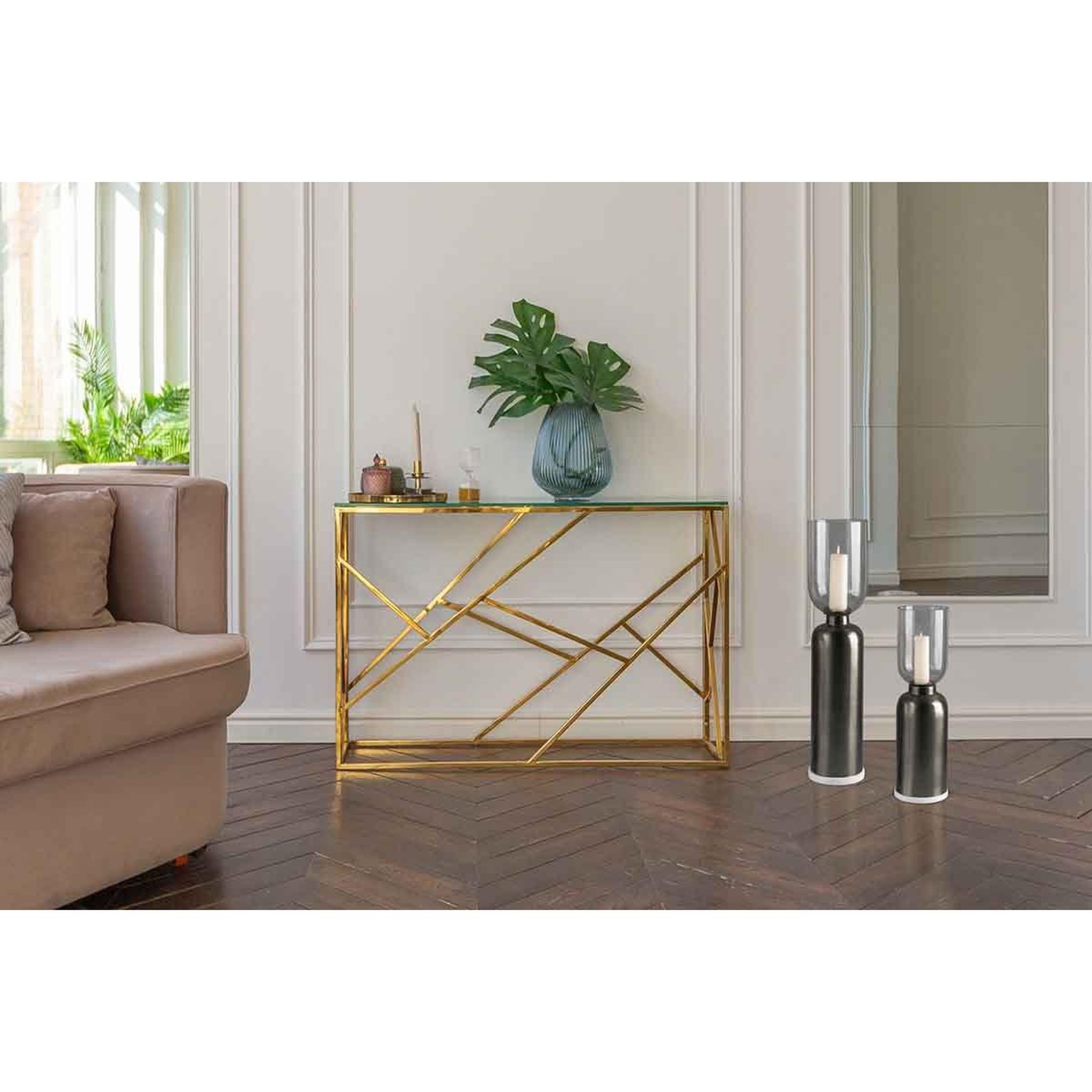 Voir la diapositive 4 : Paris Prix Bougeoir de Sol Rond Design  Shyam  72cm Noir