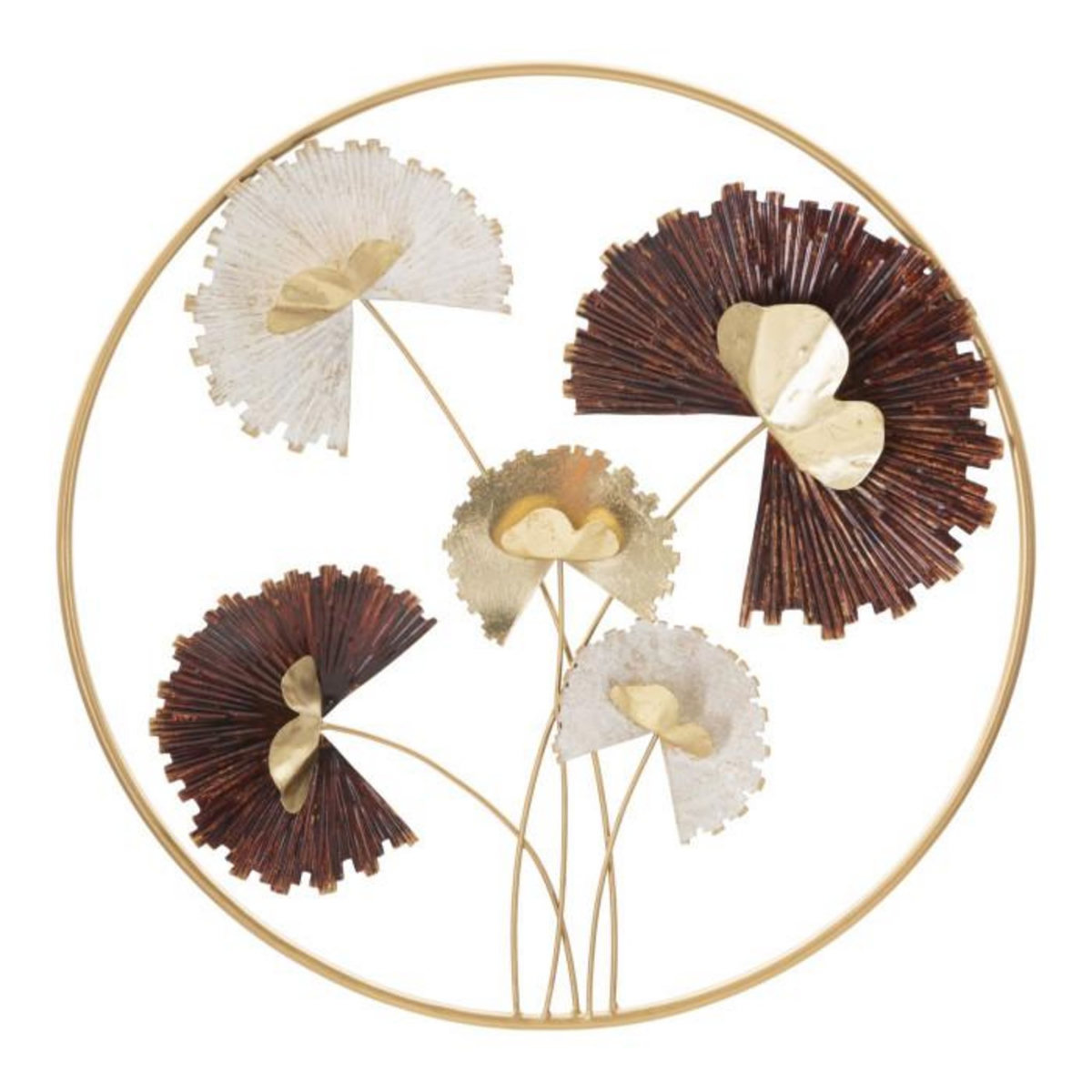 Paris Prix Décoration Murale Ronde en Métal  Reddy  61cm Multicolore