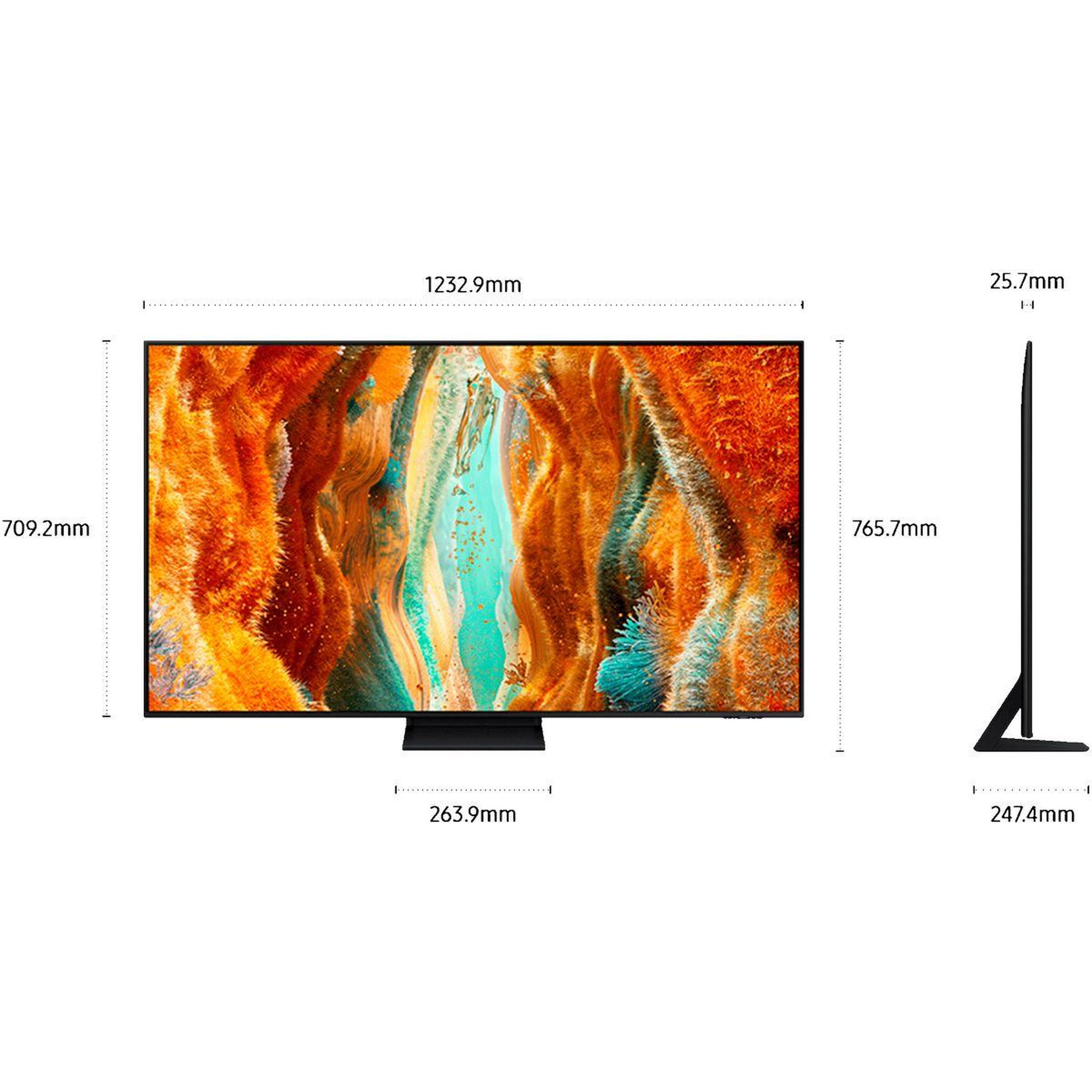 Voir la diapositive 2 : Samsung Tv mini led tq55qn77f (2025) 55  (138 cm) 4k - smart tv avec ia, neoqled (contrastes intenses)