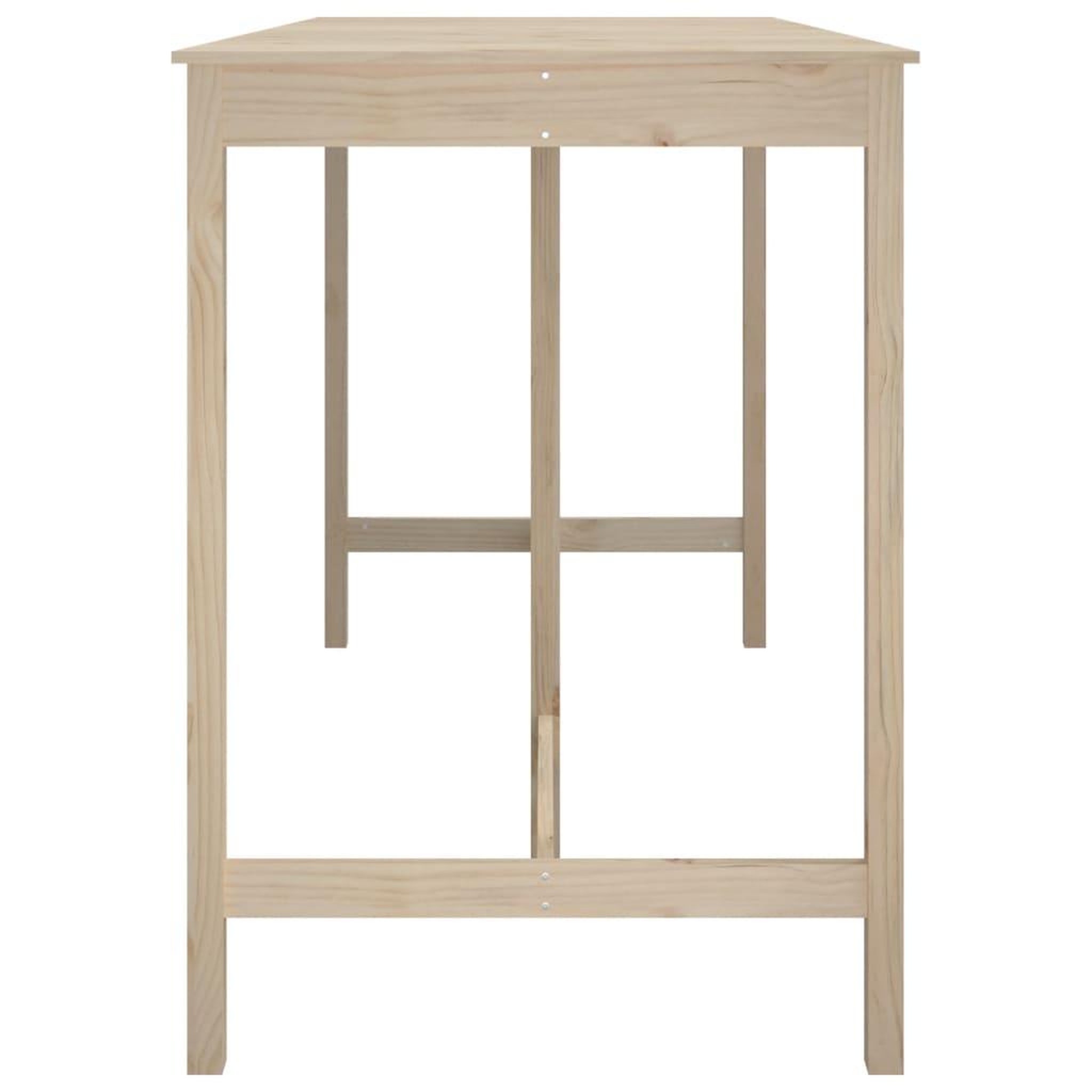 Voir la diapositive 4 : VIDAXL Table de bar 180x80x110 cm Bois massif de pin