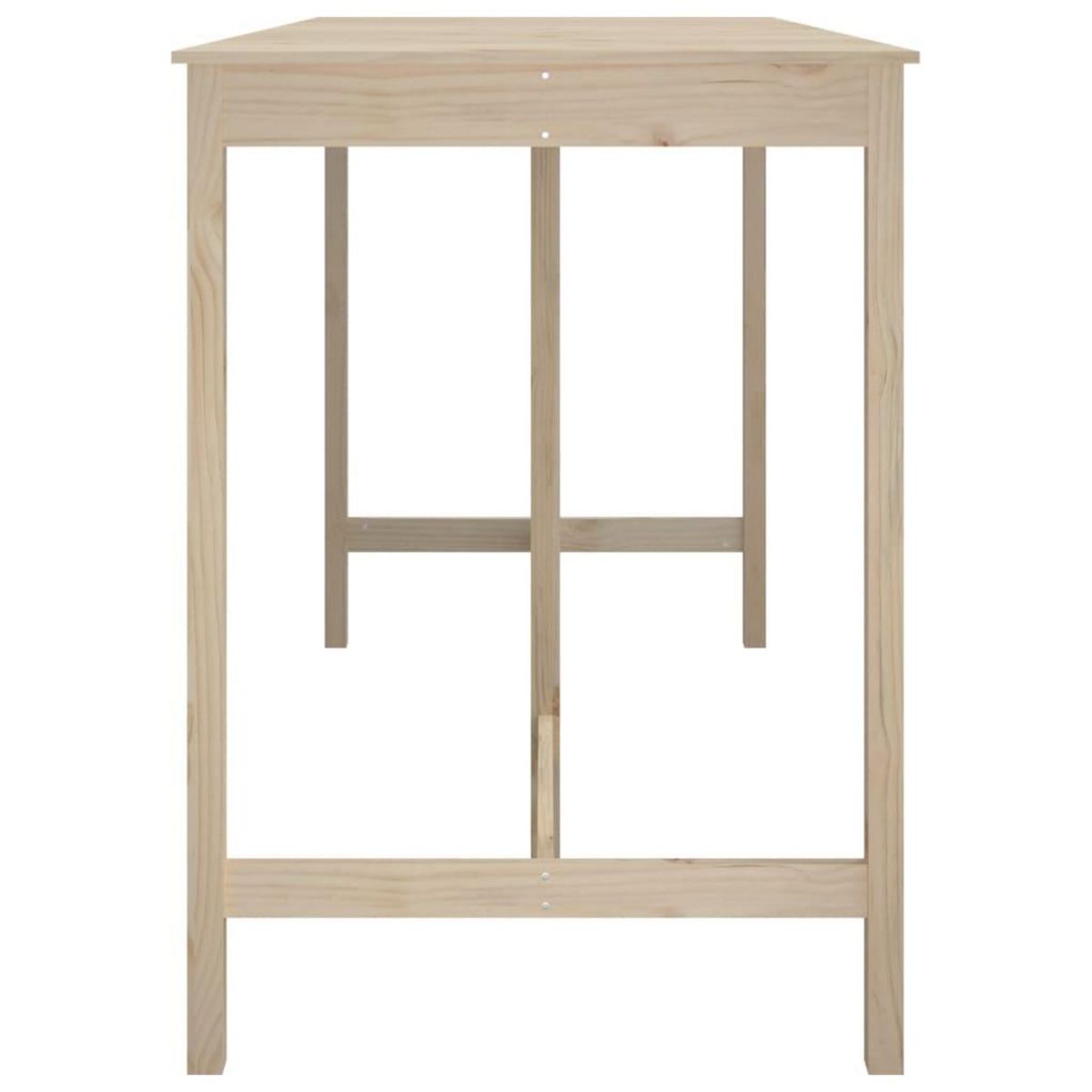 VIDAXL Table de bar 180x80x110 cm Bois massif de pin