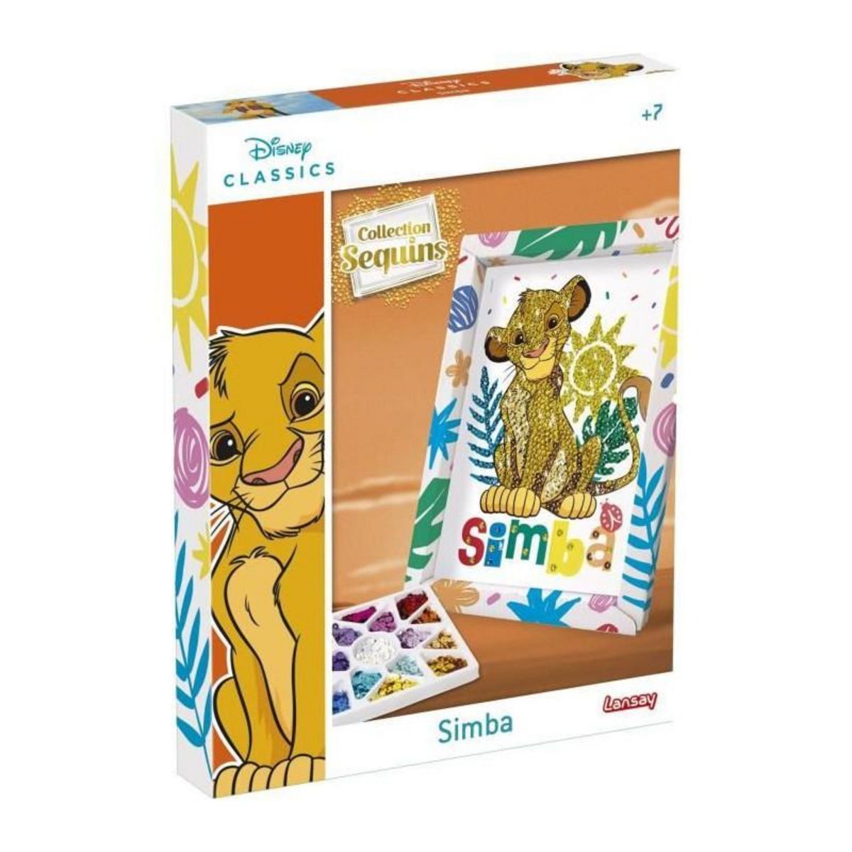 LANSAY Jeu de création - LANSAY - Collection sequins - SIMBA LE ROI LION - Des 7 ans