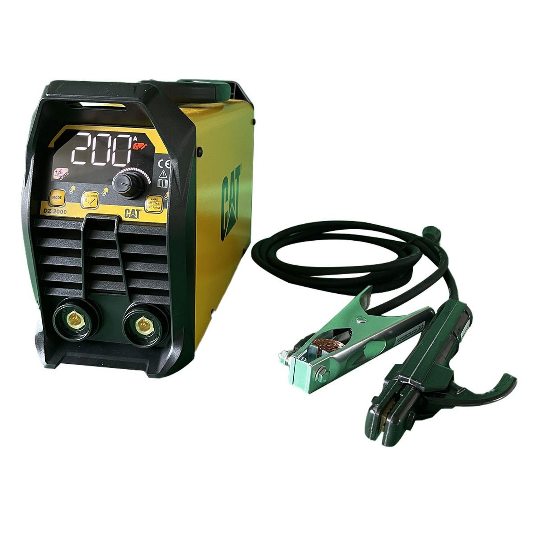 Voir la diapositive 4 : CAT Poste à souder inverter mma 200a ecran numérique electrodes ø1.6 - 5.0mm acier inox fonte réglage automatique intelligent cat