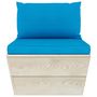 Voir la diapositive 5 : VIDAXL Salon de jardin palette 6 pcs avec coussins bois d'epicea