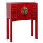 Console en bois rouge 6 tiroirs Orient