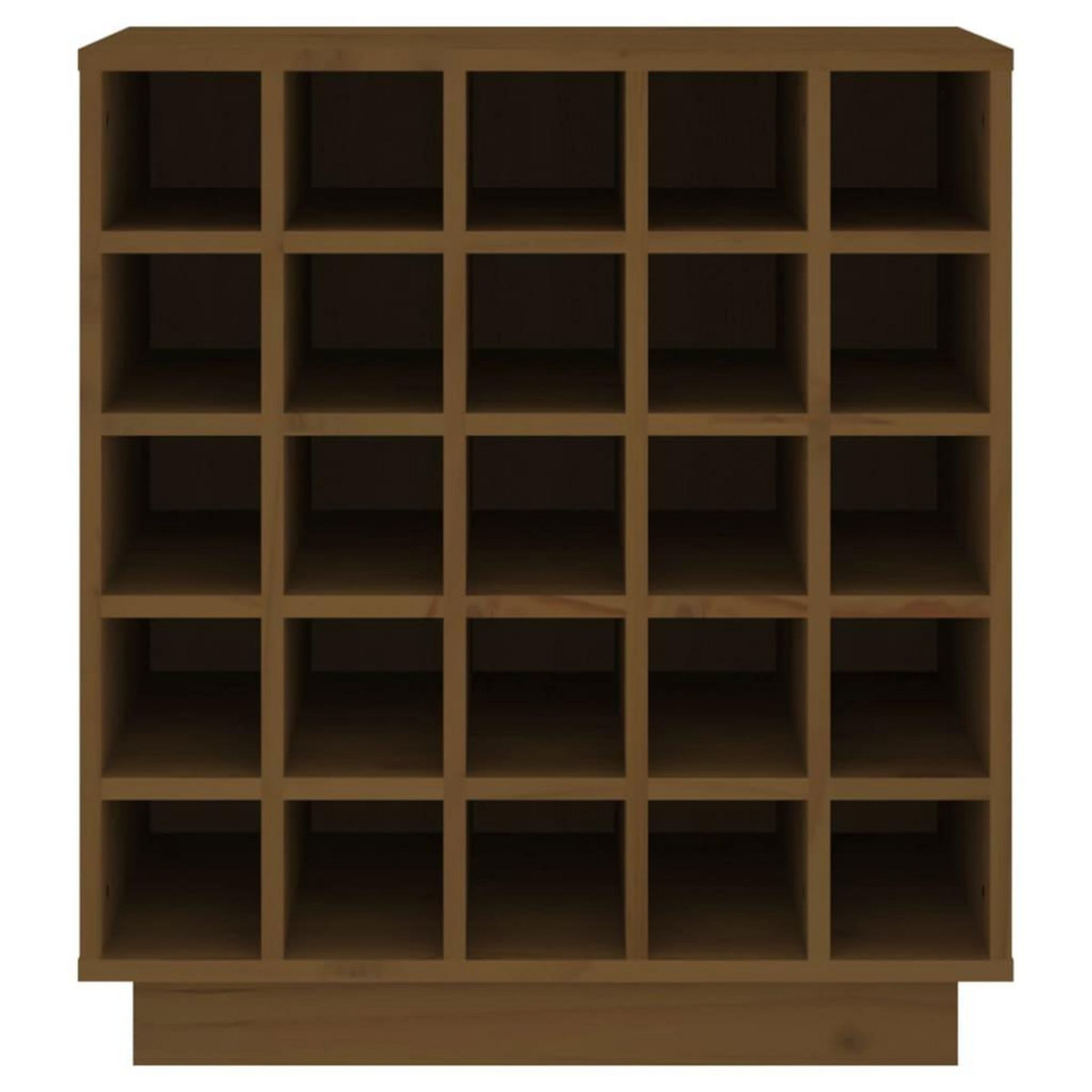 VIDAXL Armoire a vin Marron miel 55,5x34x61 cm Bois de pin massif