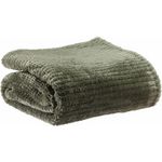 Les Ateliers du Linge Plaid Microflanelle Saya. Coloris disponibles : Rouge, Gris, Jaune