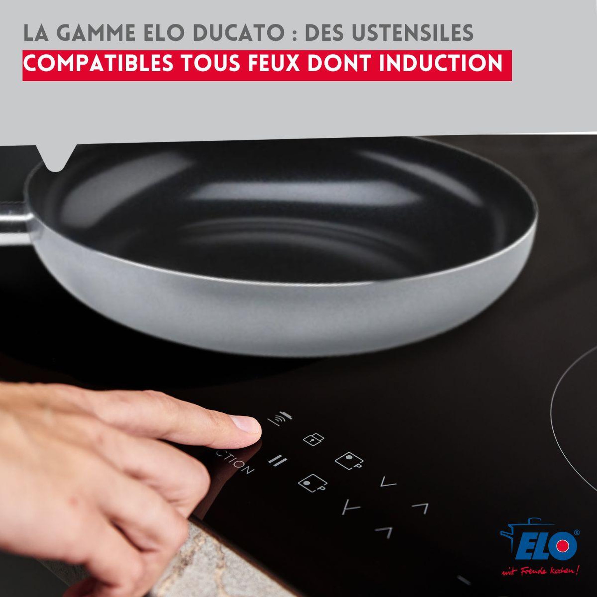 Voir la diapositive 6 : ELO Poêle tous feux 32 cm sans pfas elo ducato