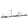 Voir la diapositive 3 : VIDAXL Etageres murales 2 pcs Gris 100x9x3 cm