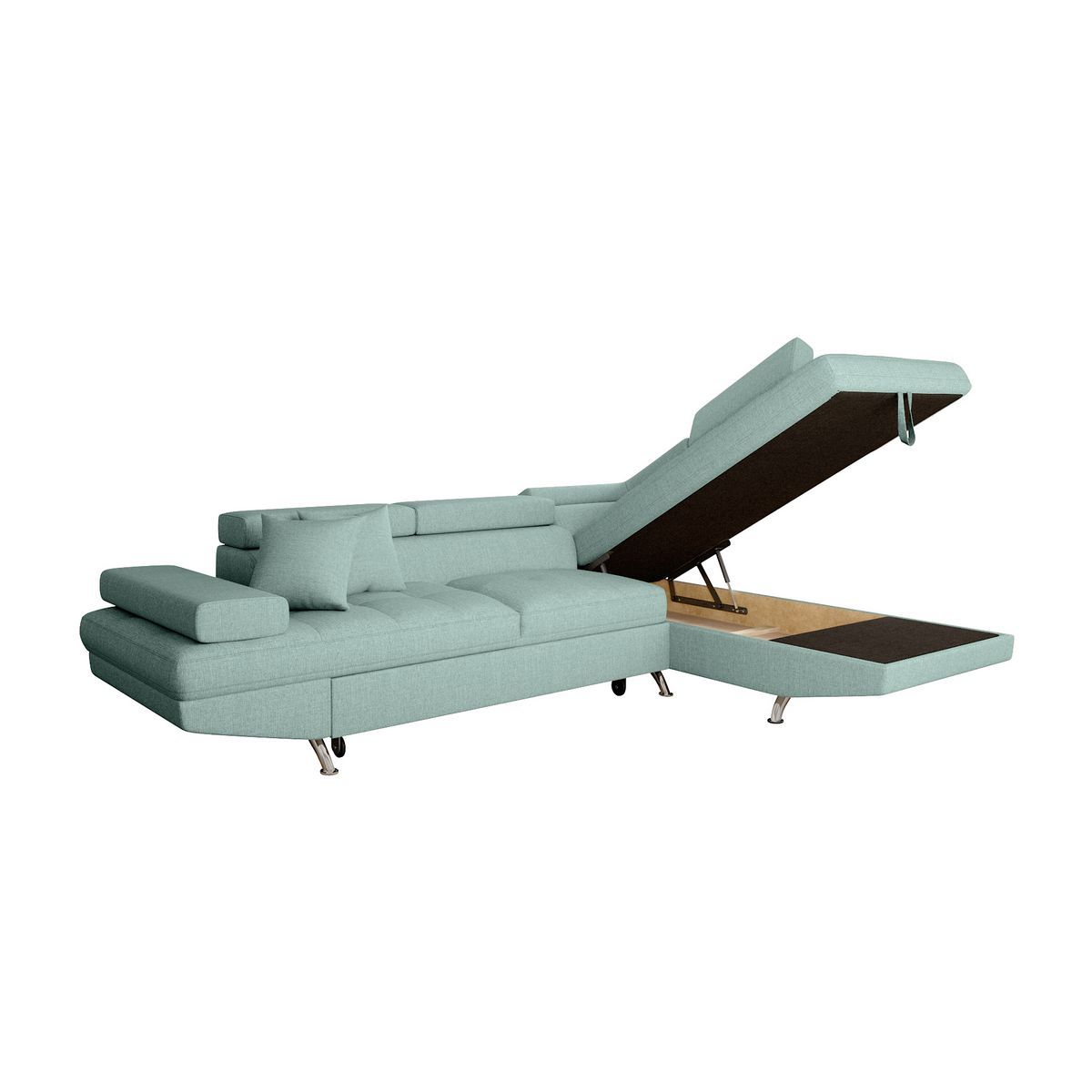 Canapé d'angle droit convertible 4 à 5 places CHICAGO