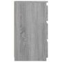 Voir la diapositive 5 : VIDAXL Tables de chevet 2 pcs Sonoma gris 40x35x62,5cm Bois ingénierie