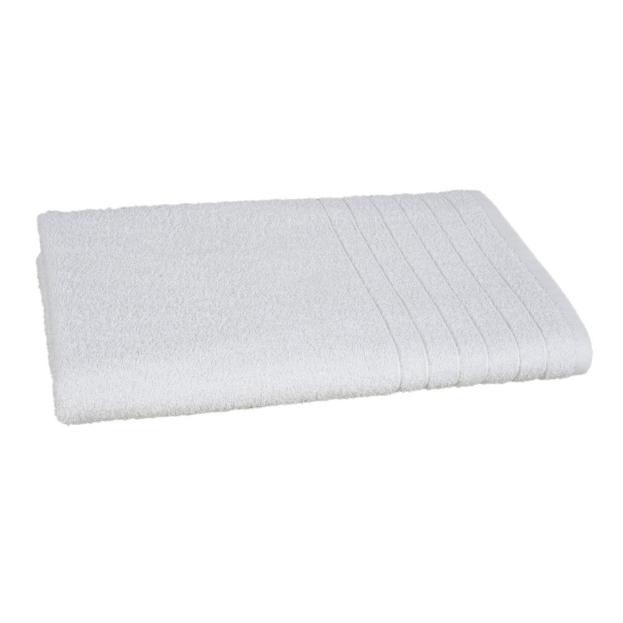 Voir la diapositive 2 : Serviette de toilette unie en coton 450 gr/m² ALIX