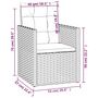 Voir la diapositive 6 : VIDAXL Mobilier d'exterieur 3 pcs avec coussins Resine tressee Gris