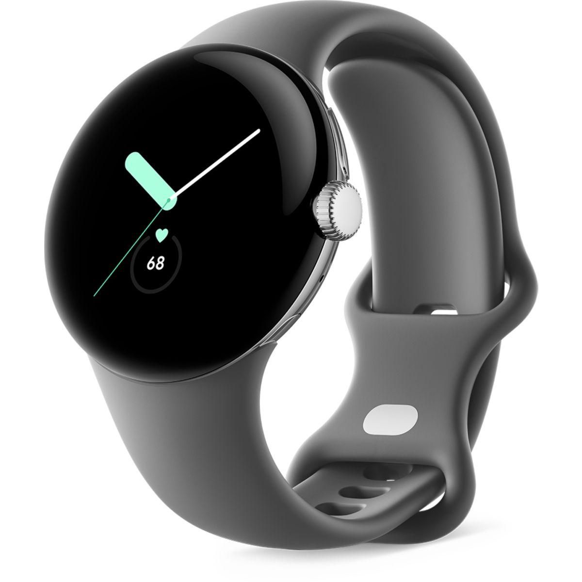 GOOGLE Bracelet Pixel Watch Bands Silicone gris noir