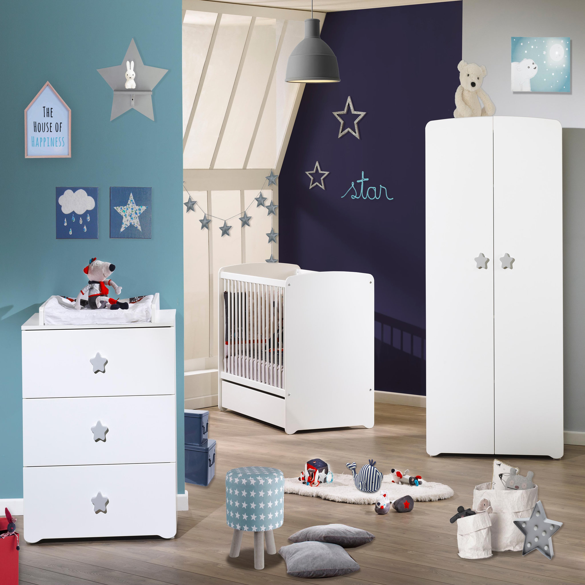 Voir la diapositive 5 : BABY PRICE Lit bébé 60x120 cm NEW BASIC