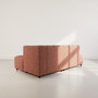 Voir la diapositive 5 : LISA DESIGN Curtis - canapé d'angle droit 4 places sans accoudoir en tissu texturé