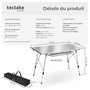 Voir la diapositive 6 : tectake Table de camping pliante argent