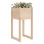 Voir la diapositive 3 : VIDAXL Jardinieres 2 pcs 40x40x81 cm Bois massif de pin