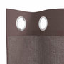 Voir la diapositive 5 : VIDAXL Rideaux en voile avec œillets 2 pcs marron 140x245 cm