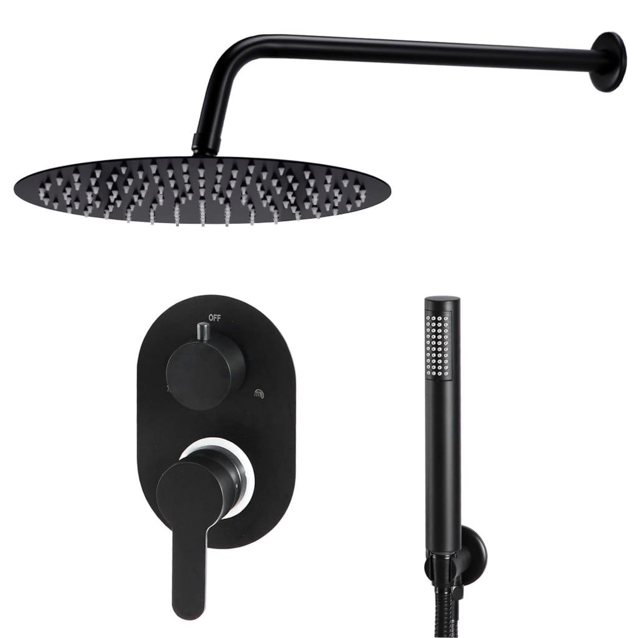 Voir la diapositive 2 : VIDAXL Systeme de douche Acier inoxydable 201 Noir