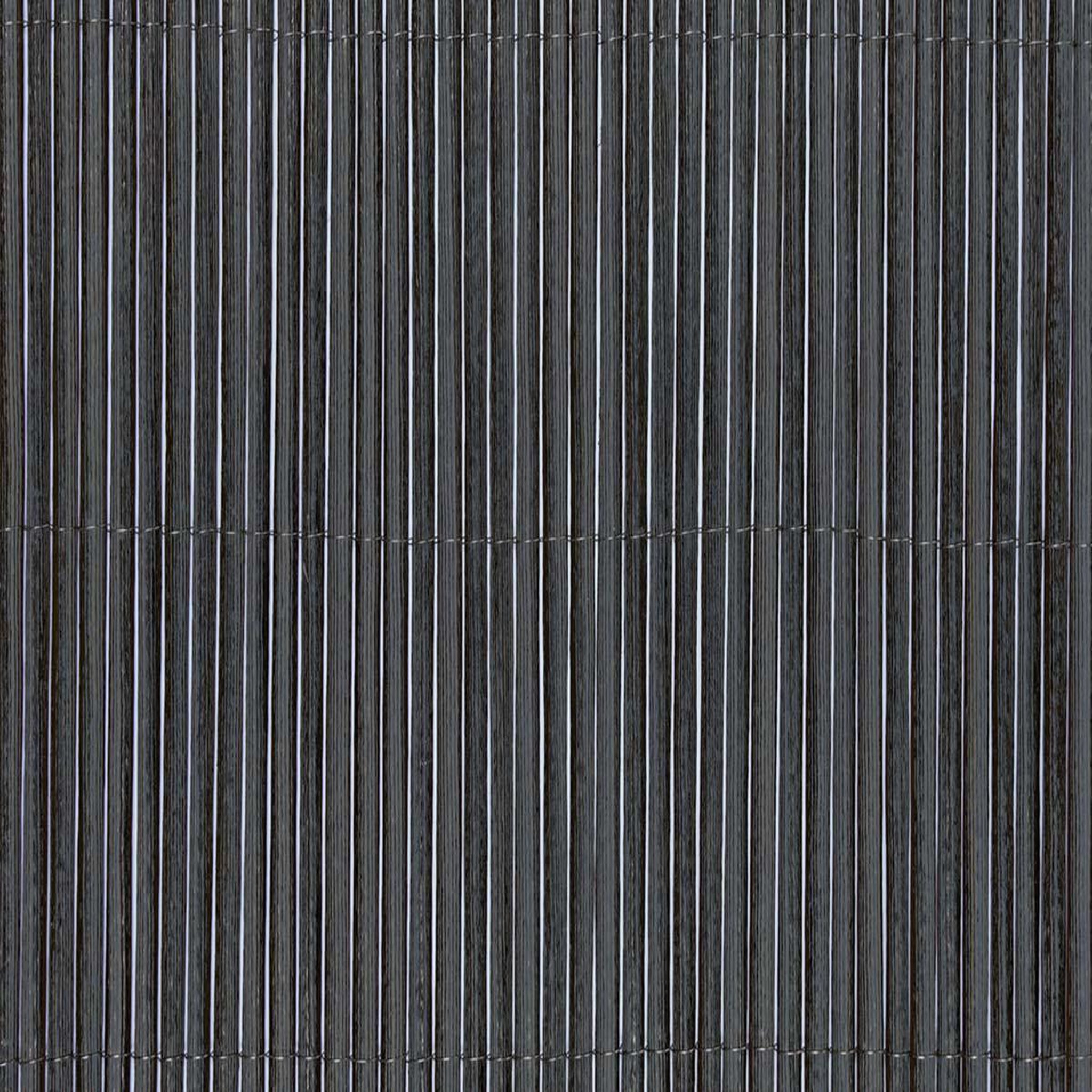 Voir la diapositive 3 : Nortene Canisse synthétique, imitation osier naturel fency wick - anthracite - 1,5 x 3 m