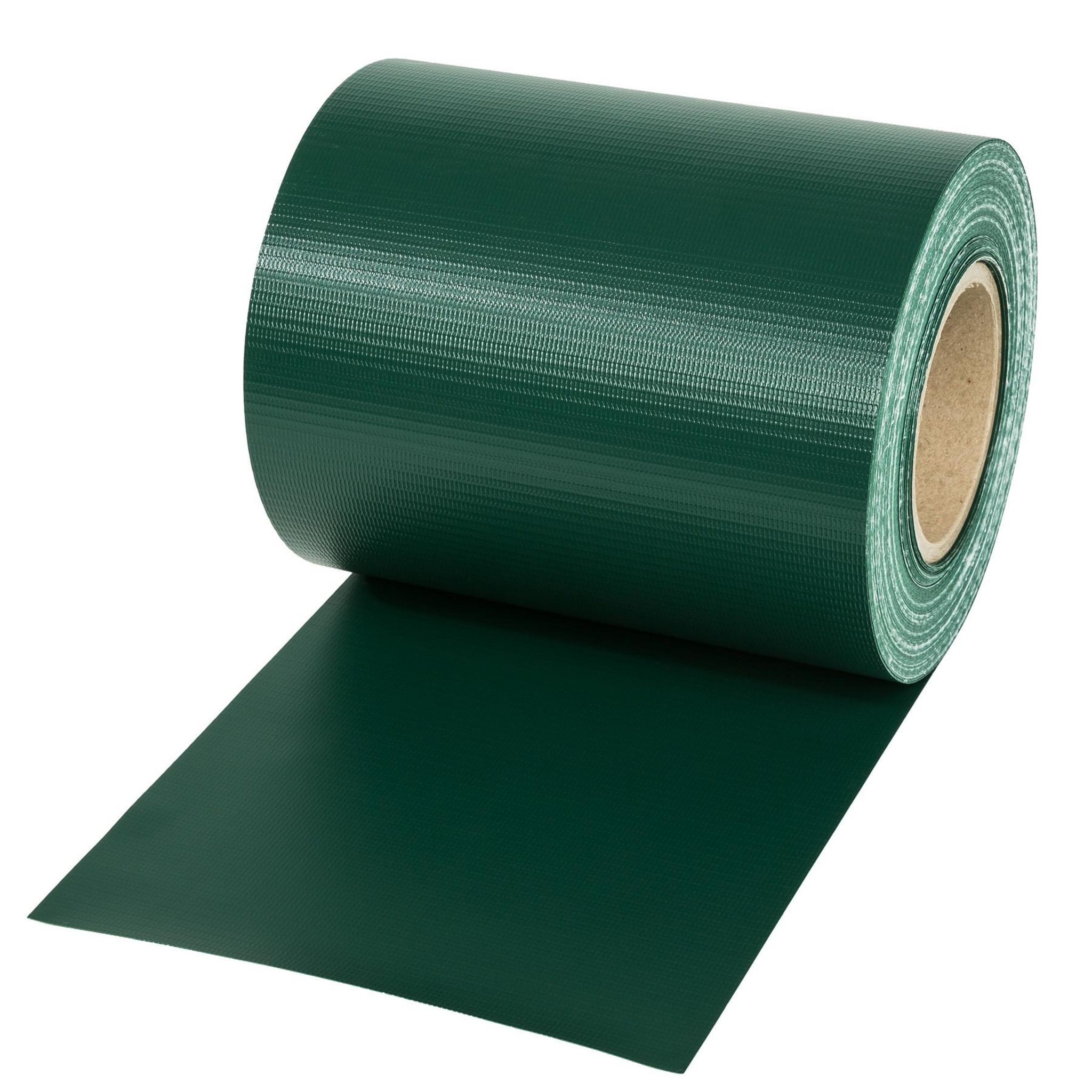 HENG FENG Brise-Vue PVC Pour Clôtures à Barreaux Doubles 35m X 19cm - 450g/m² Pierre - Occultant UV Avec 20 Clips