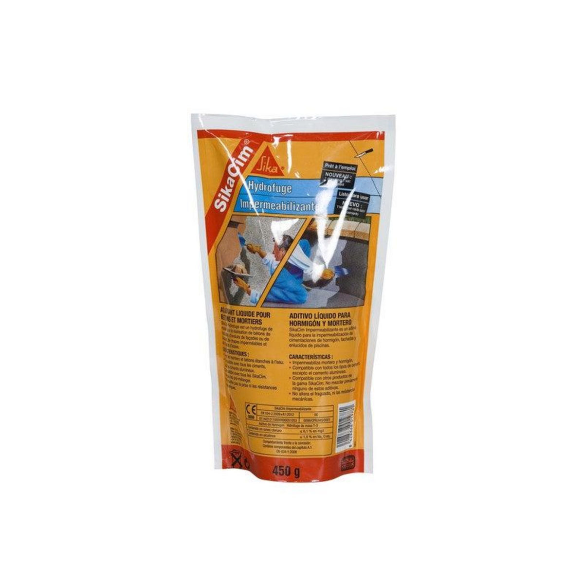 Sika Hydrofuge Pour Mortier Sikacim 0.5 L Blanc