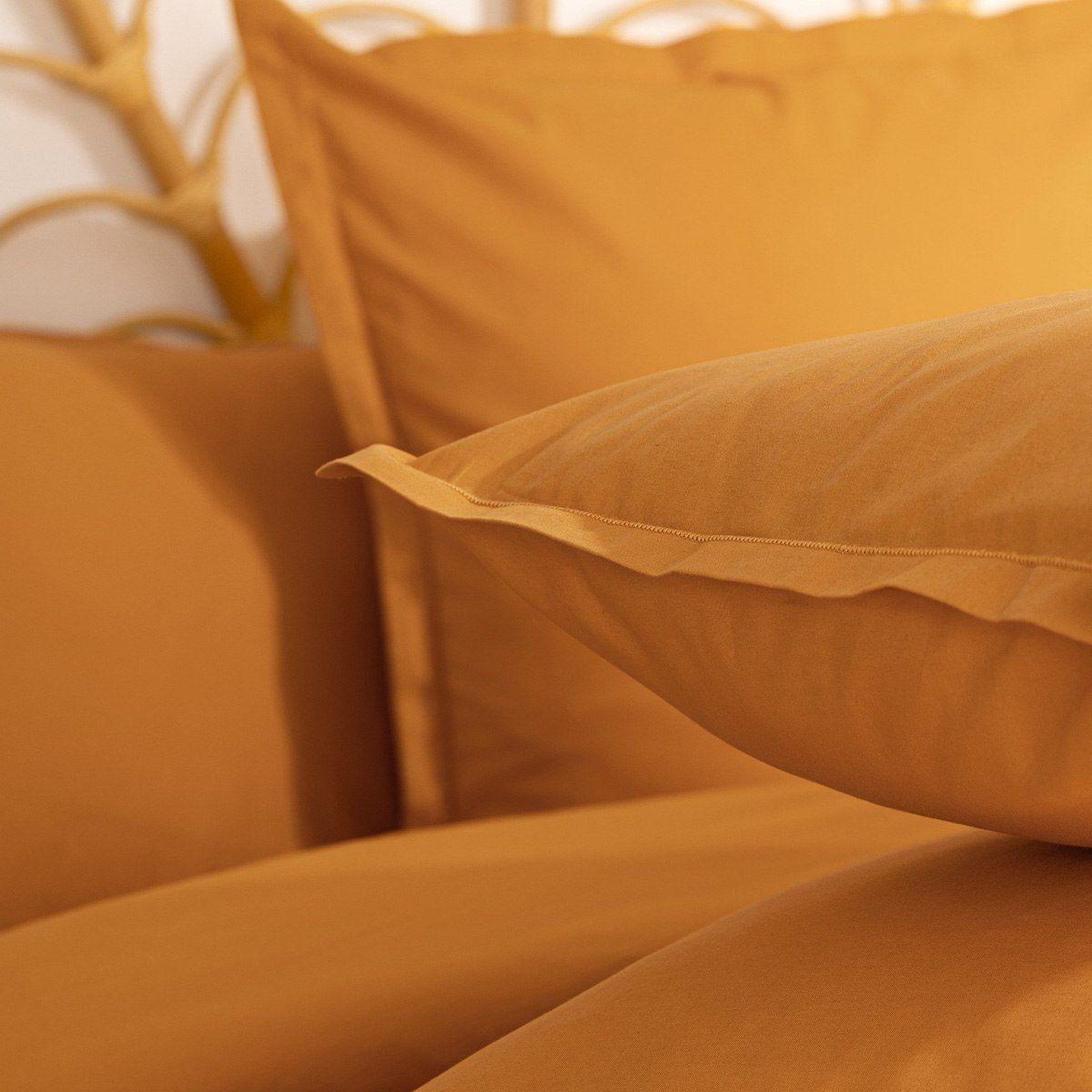 Voir la diapositive 4 : ATMOSPHERA Taie d'oreiller  intérieur  63x63cm jaune cumin